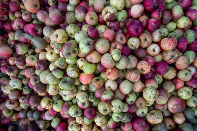 Full frame shot of fruits for sale at market stall