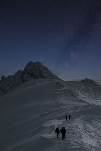 Night sky in tatra mountains