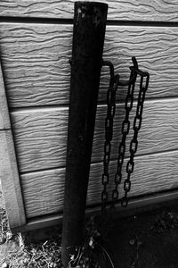 Close-up of wooden door