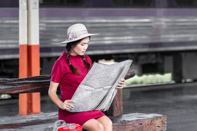 Young woman using mobile phone