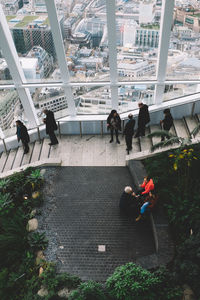 People in city