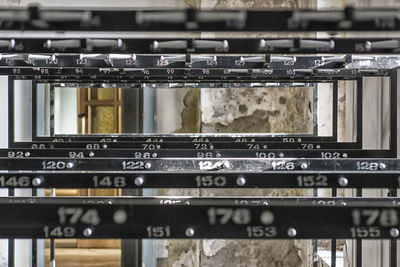 Full frame shot of telephone booth