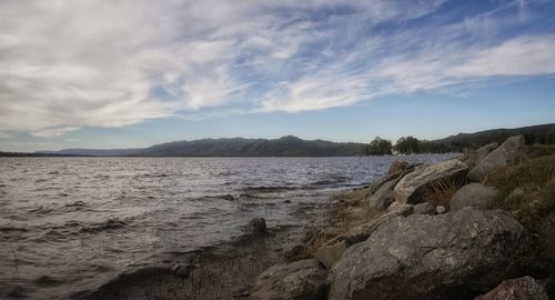 Scenic view of sea against sky