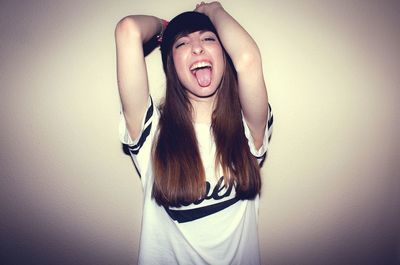 Portrait of young woman