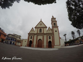 View of church against cloudy sky