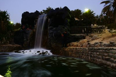 River flowing through rocks