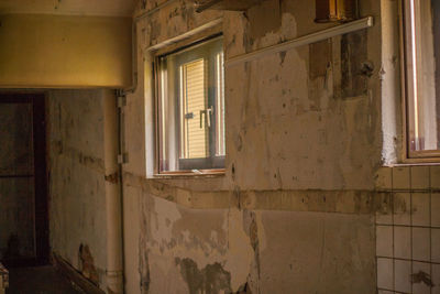 Interior of abandoned house