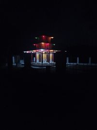 Illuminated built structure at night