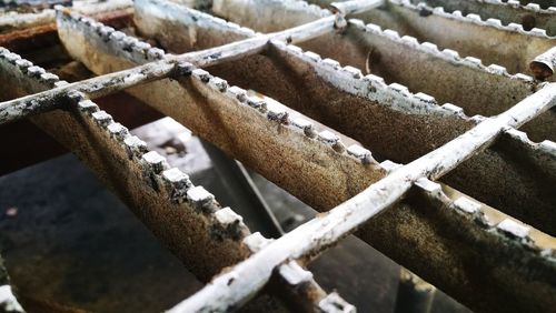 Full frame shot of metal fence