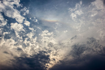 Low angle view of clouds in sky