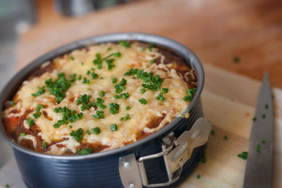 Close-up of food in bowl