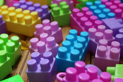 Close-up of multi colored pencils