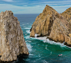 Panoramic view of sea against sky