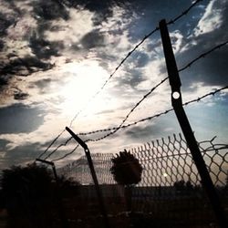 Low angle view of cloudy sky