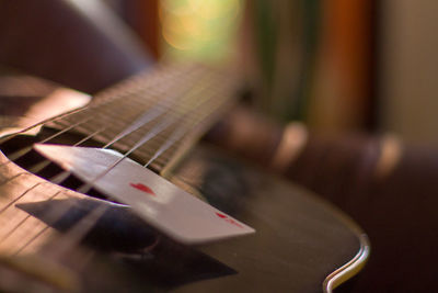 Close-up of guitar