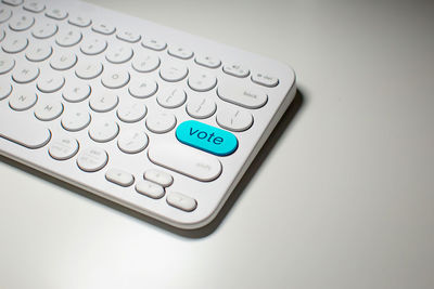 Close-up of computer keyboard