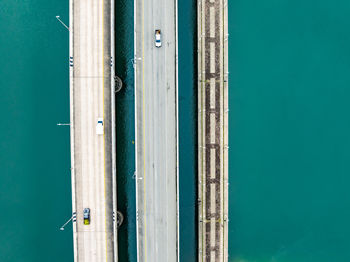 Low angle view of built structure against clear blue sky