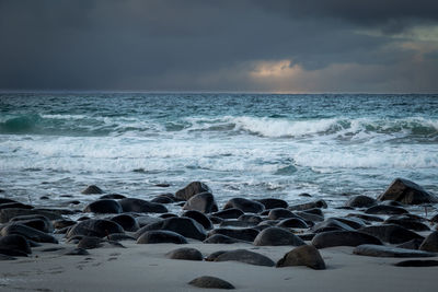 Scenic view of sea against sky