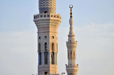 Low angle view of historic building masjid nabawi,