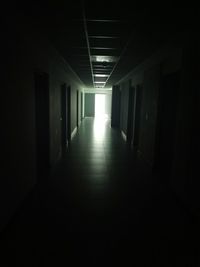 Empty corridor of building