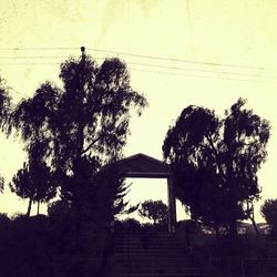 View of built structure with trees in background