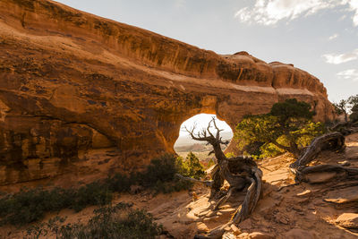 View of rock formations