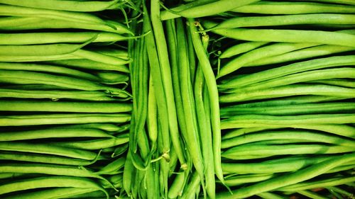 Full frame shot of green beans