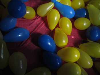 Close-up of multi colored balloons