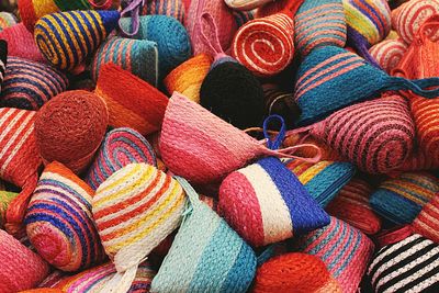 Full frame shot of colorful market