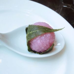 High angle view of ice cream in plate