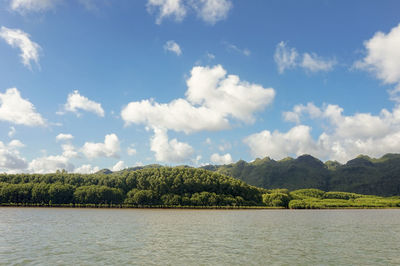 Beautiful  beach with blue sky