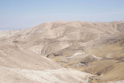 Scenic view of desert against sky