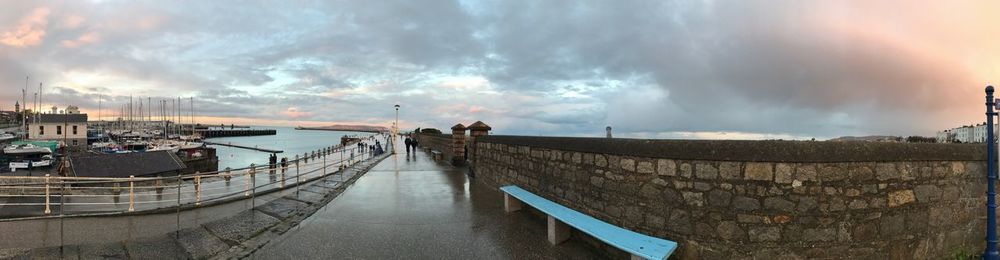 Panoramic view of water against sky