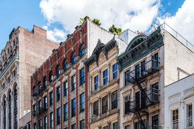 Typical buildings in soho district in nyc