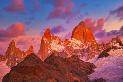 A beautiful morning of mount fitz roy