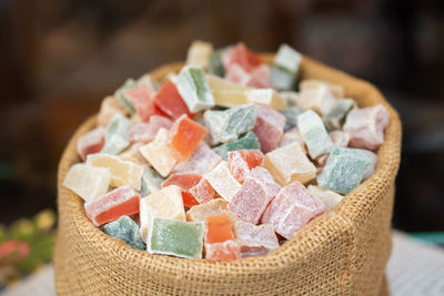 Close-up of candies