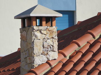 Chimney on roof