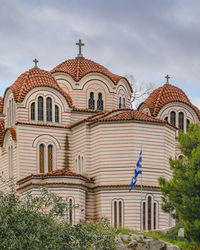 Low angle view of building against sky