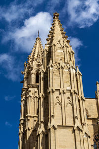 Low angle view of historical building against sky