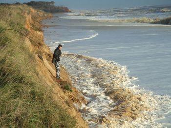 Man standing at beach