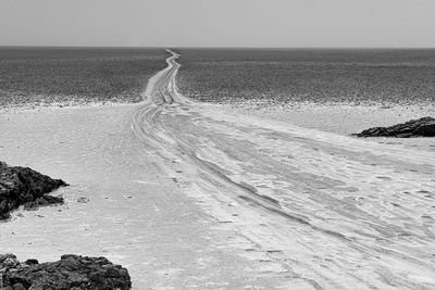 Landscape of danakil depression, ethiopia. march 2020