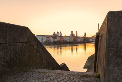 View of buildings at waterfront