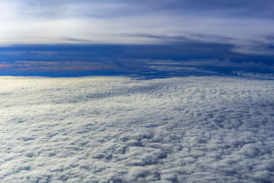 Aerial view of cloudscape