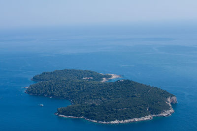 High angle view of island