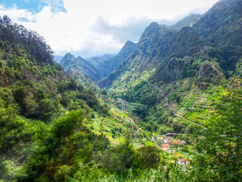 Scenic view of mountains