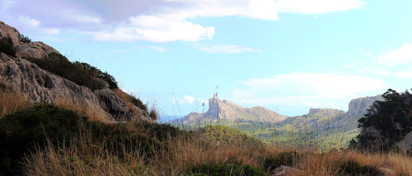 Panoramic view of landscape against sky