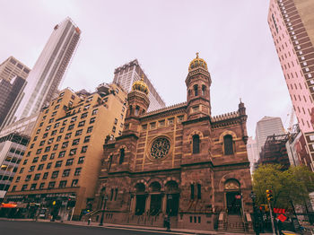 Low angle view of historical building against sky
