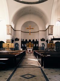 Interior of church