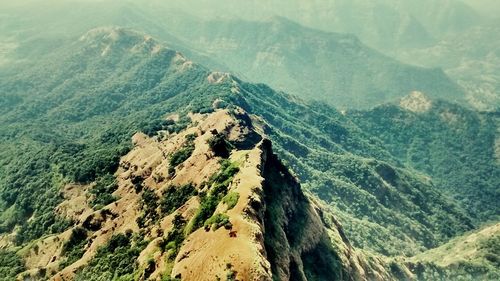 Scenic view of mountains