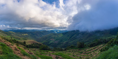 Panoramic view of landscape against sky